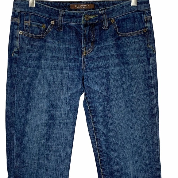 Y2K The Limited Women’s Mid Rise Regular Wash Boot Leg Stretch Blue Jeans Size 6 - Picture 2 of 11
